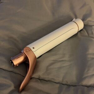T3 curling iron attachment White and Rose Gold Curling Iron